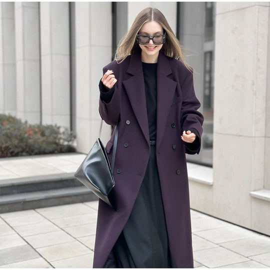 Damen Oversized Trenchcoat mit langen Ärmeln und modernem Schnitt EB