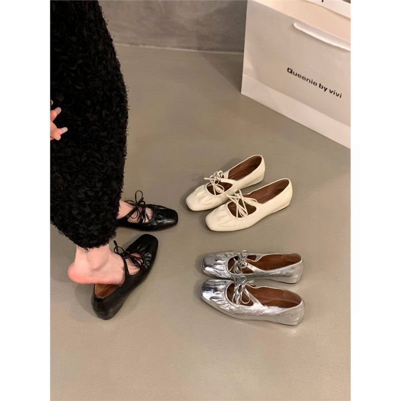 Damen Stylische Riemchen Mules mit dekorativem Schnürdetail EB