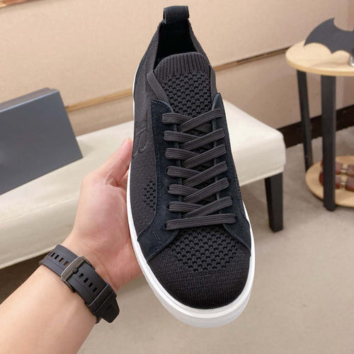 Damen Leichte Komfort Sneakers mit atmungsaktiver Strickoberfläche und flexibler Sohle EB