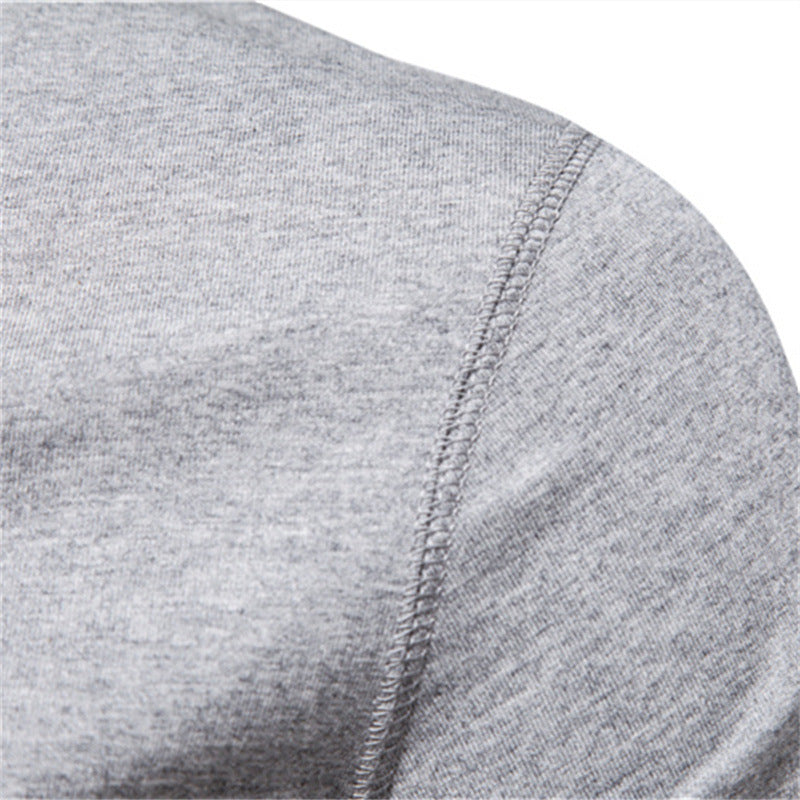 Herren nan schmal geschnittenes Kurzarmshirt mit kurzer Knopfleiste und geripptem Kragen aus Baumwollmix EB
