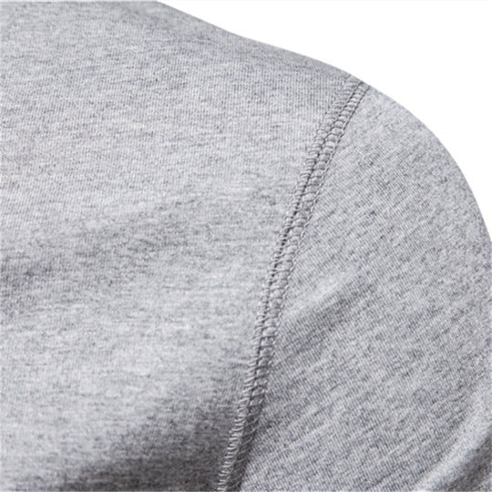 Herren nan schmal geschnittenes Kurzarmshirt mit kurzer Knopfleiste und geripptem Kragen aus Baumwollmix EB
