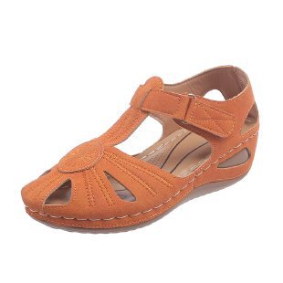 Damen komfortable Wedge-Sandalen mit ergonomischem Fußbett EB