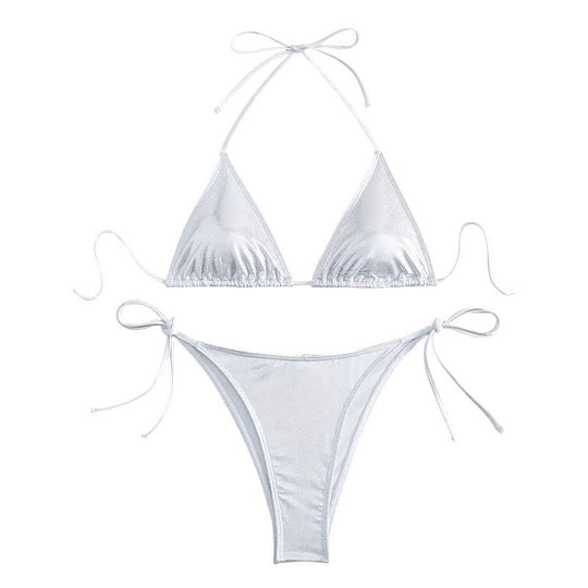 Damen Triangel-Bikini mit verstellbaren Trägern und sexy Slip EB