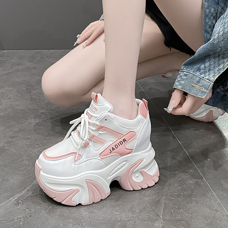 Damen Chunky Sneakers mit modischem Design und extraleichtem Fußbett EB