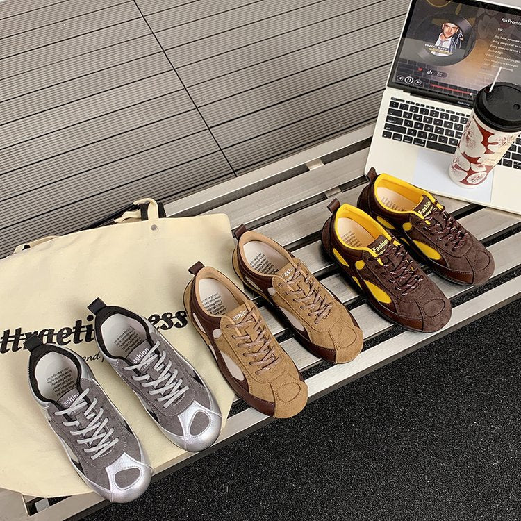 Damen sportliche Freizeit-Sneaker mit atmungsaktiver Obermaterialstruktur und gepolsterter Innensohle EB