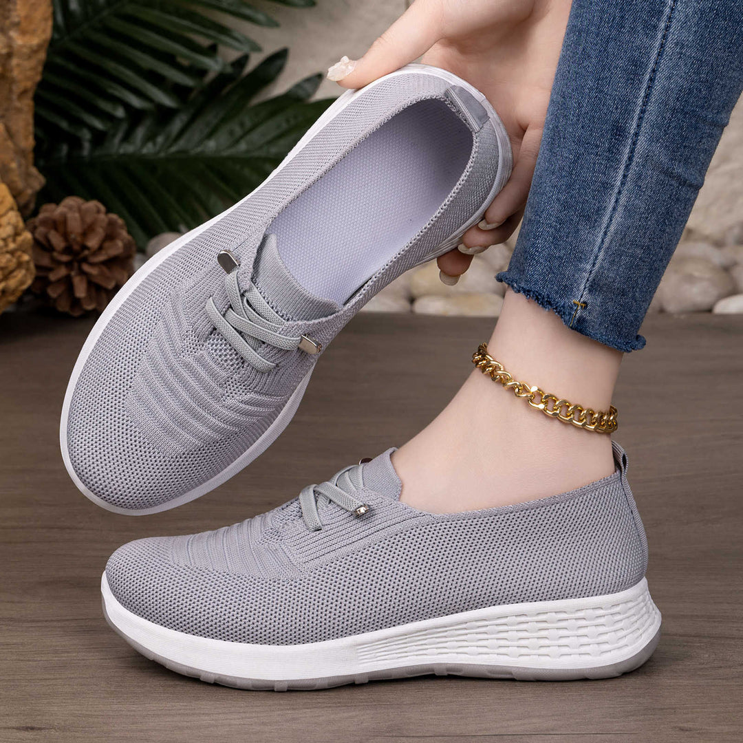 Damen Komfortable und stylische Sneaker mit elastischem Obermaterial EB