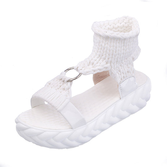 Damen Bequeme Kork-Sandalen mit innovativem Design und rutschfester Sohle EB