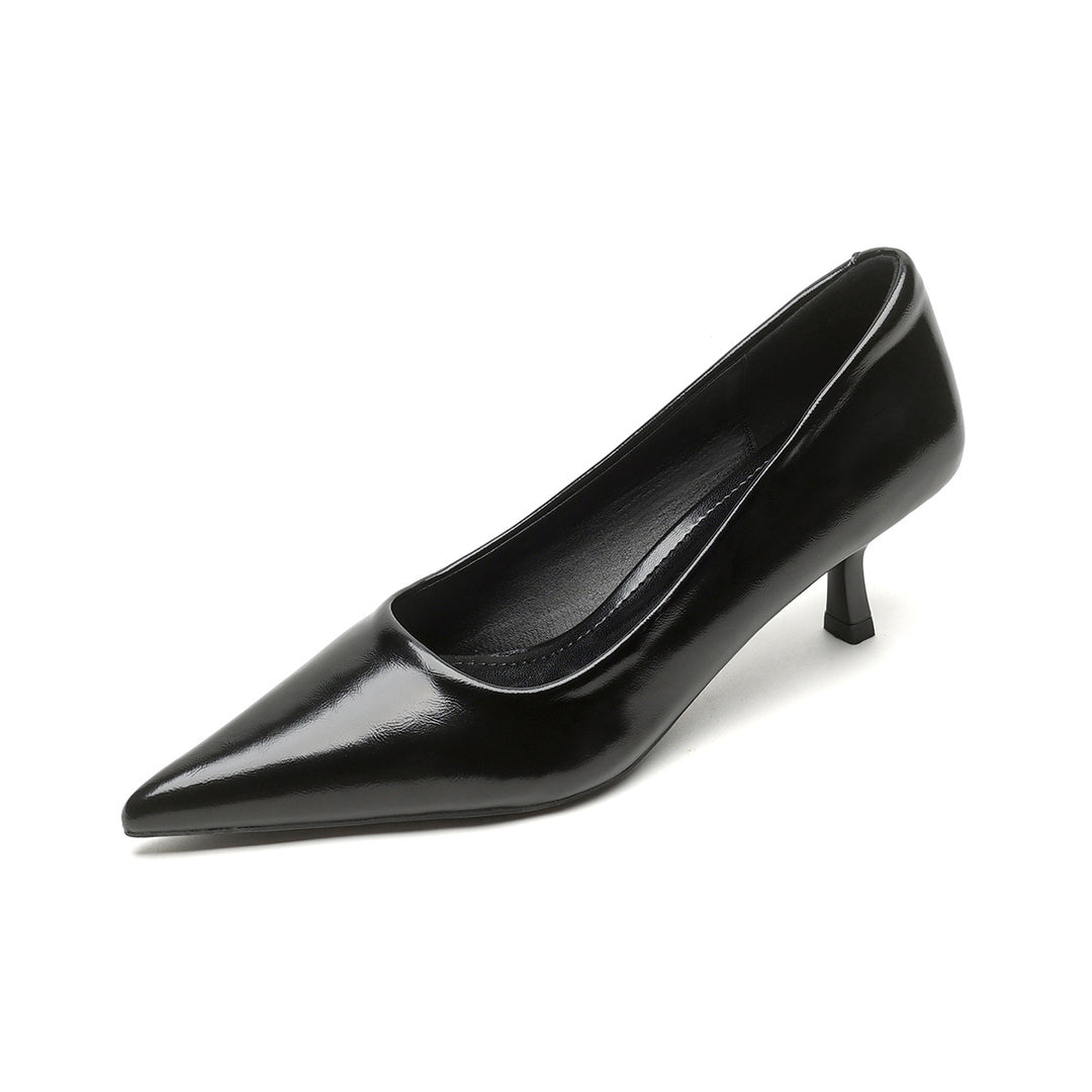 Damen elegante Pumps mit spitzem Zehenbereich und zeitlosem Design EB