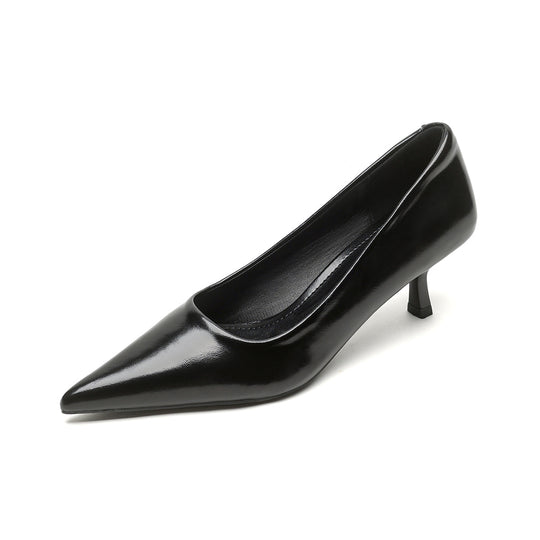 Damen elegante Pumps mit spitzem Zehenbereich und zeitlosem Design EB