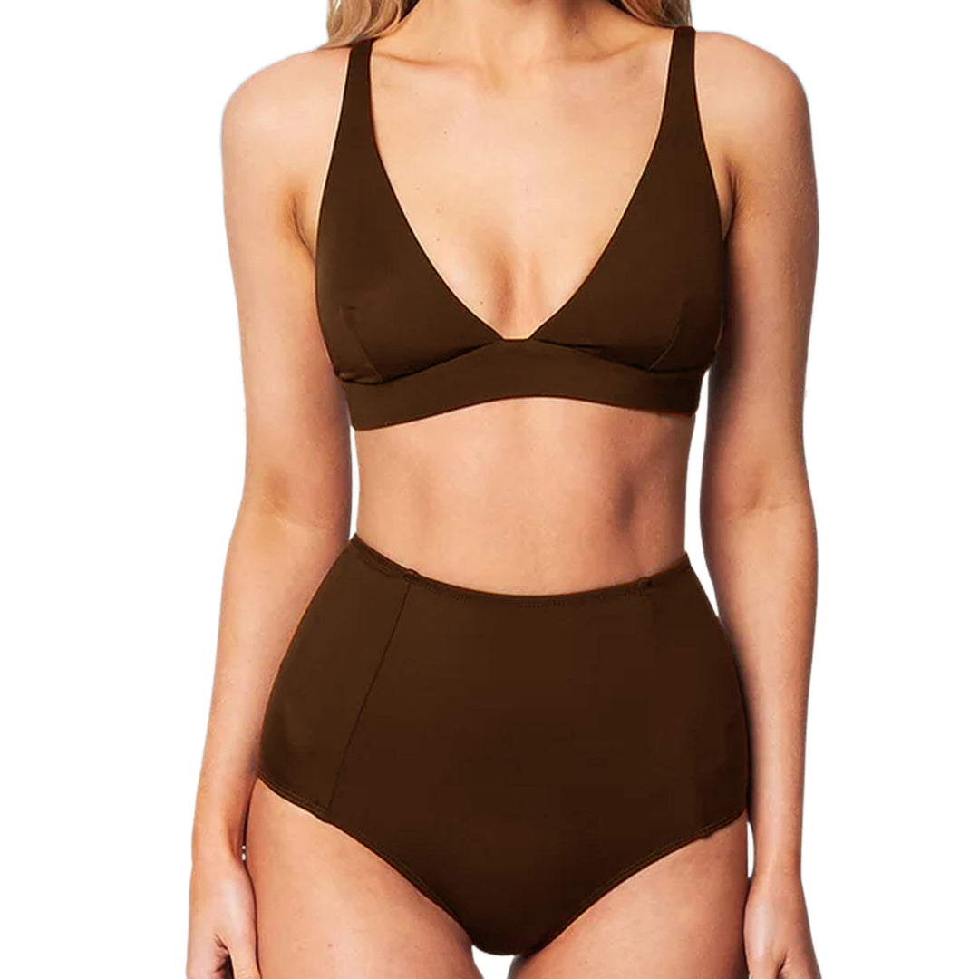 Damen Hochgeschnittener Bikini mit vorteilhaftem Schnitt EB