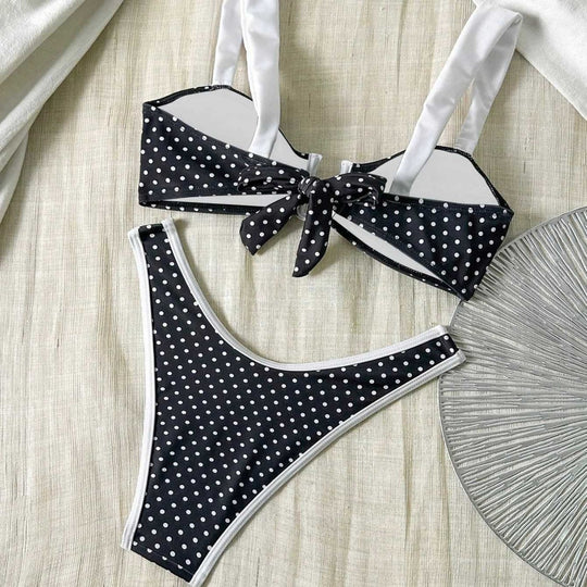 Damen Premium Bikini mit elegantem Punkte-Design EB