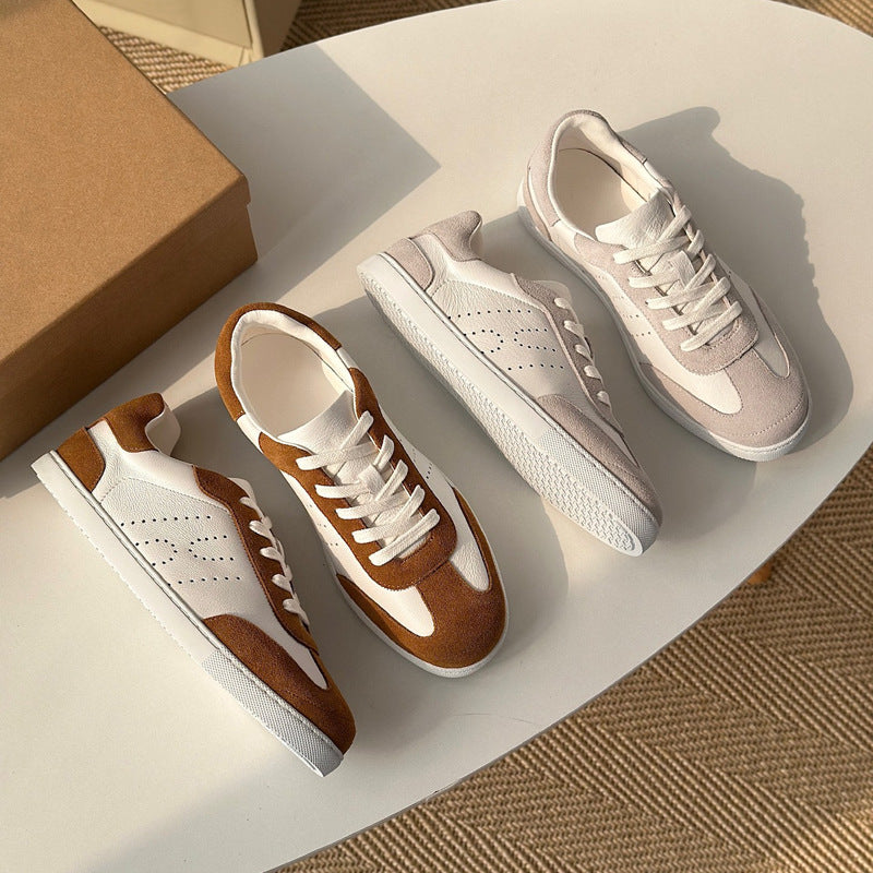 Damen Sportliche Sneakers aus hochwertigem Wildleder und atmungsaktivem Mesh EB