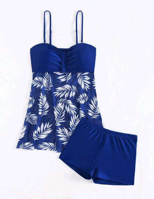 Damen Tankini-Set mit floralen Elementen EB