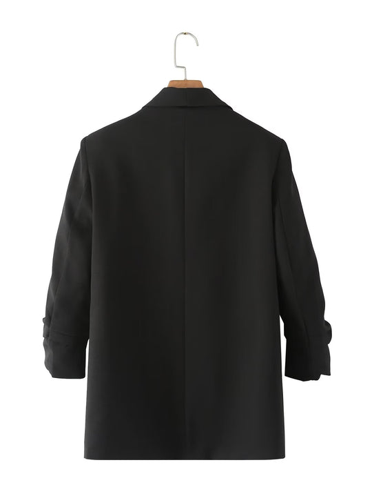 Damen Oversize Blazer ohne Verschluss EB