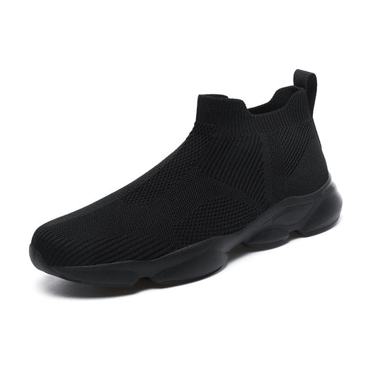 Damen Strick-Sneaker mit elastischem Schaft und rutschfester Sohle EB