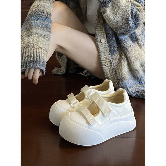 Damen Bequeme Sneakers mit komfortabler Klettverschluss und einzigartigem Design EB