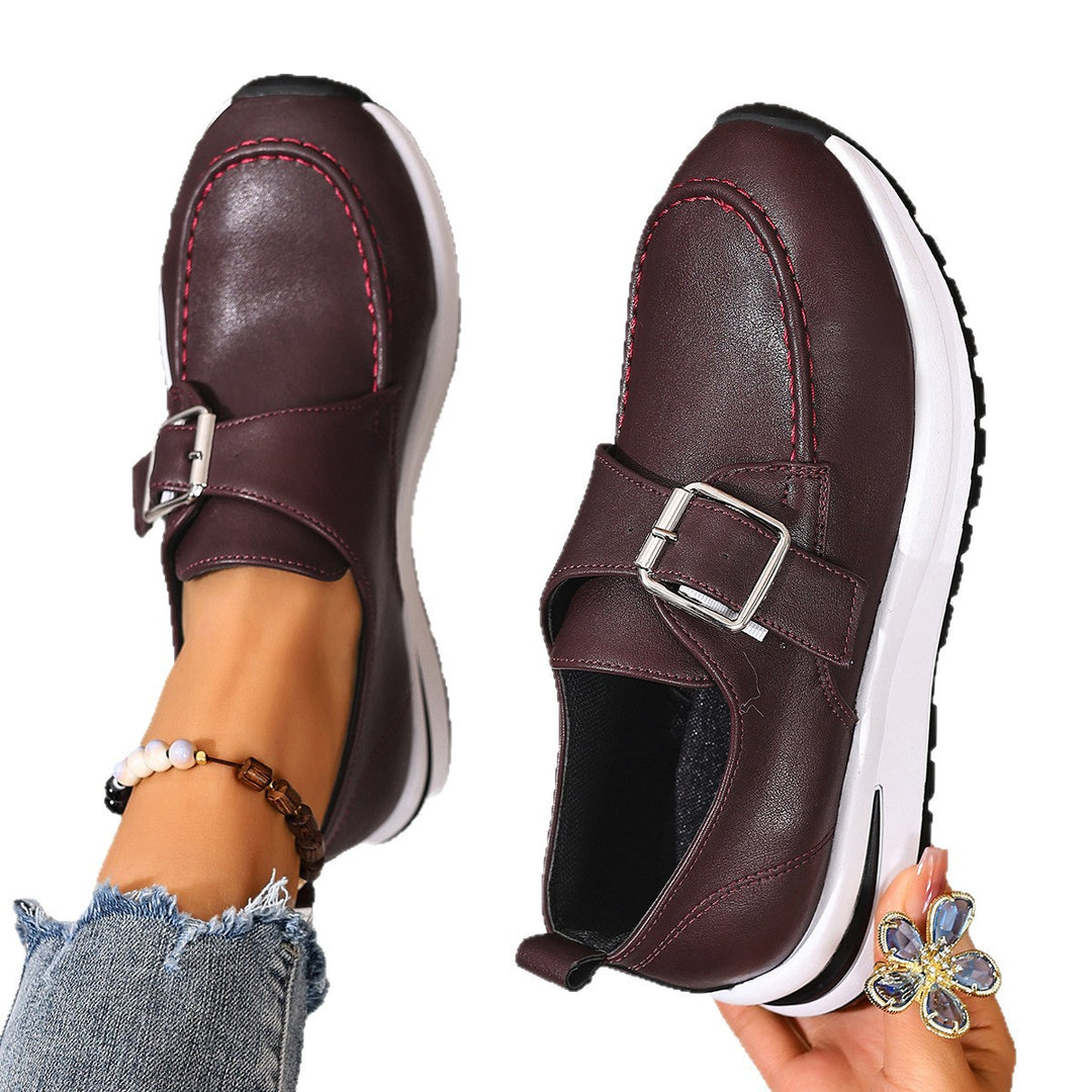 Damen Sportliche Mokassins mit modischem Schnallen-Detail EB