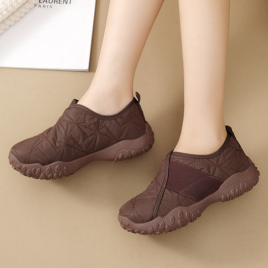 Damen Bequeme Outdoor-Slipper mit strukturiertem Obermaterial und rutschfester Sohle EB