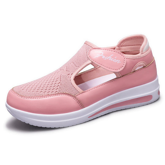Damen Bequeme Freizeit Sneakers mit praktischer Klettverschlusstechnik EB