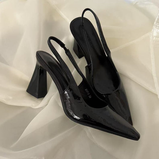 Damen Slingpumps mit Blockabsatz EB