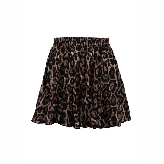 Damen Midirock mit voluminösem Schnitt und modernem Tiermuster EB