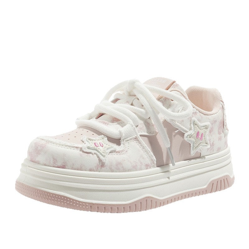 Damen Sportliche Sneakers mit einzigartigem Sternenmotiv und dämpfender Sohle EB