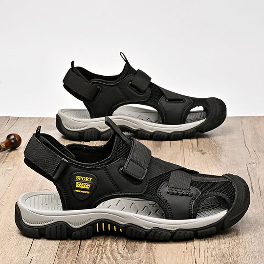 Damen Sportliche Aquasandalen mit verstellbarem Klettverschluss und rutschfester Sohle EB