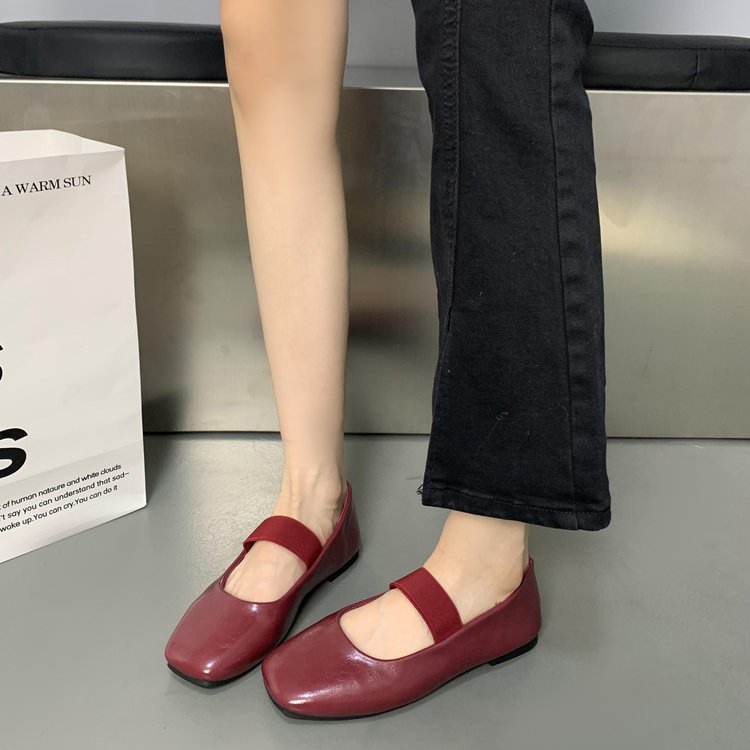 Damen Ballerinas mit elastischem Riemen und elegantem Design EB
