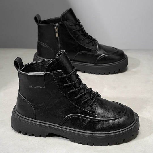 Damen Stiefeletten mit Reißverschluss und bequemer Schnürung EB