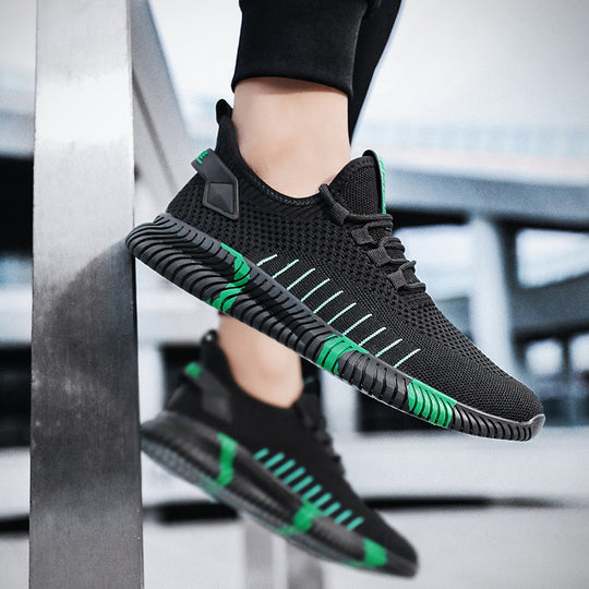 Damen Bequeme Trainingssneakers mit atmungsaktiver Mesh-Oberfläche und rutschfester Sohle EB