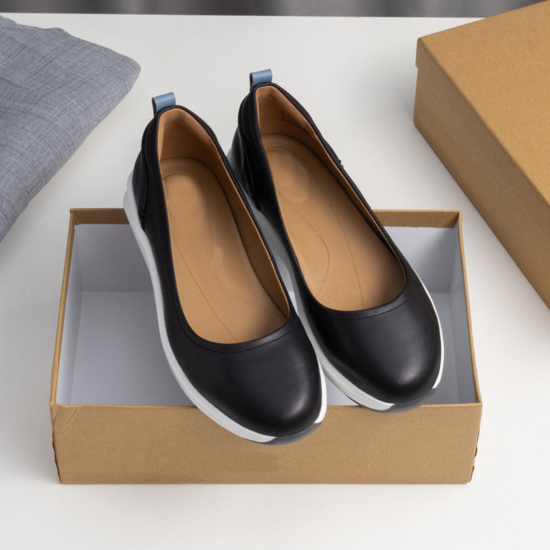 Damen Bequeme Loafers mit rutschfester Sohle und atmungsaktivem Innenfutter EB