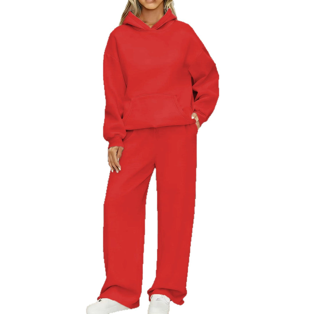 Damen nan kuscheliges Oversize Hoodie und weite Jogginghose Set EB
