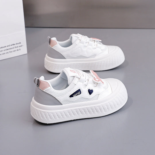 Damen modische Sneakers mit elastischem Klettverschluss und strukturiertem Obermaterial EB