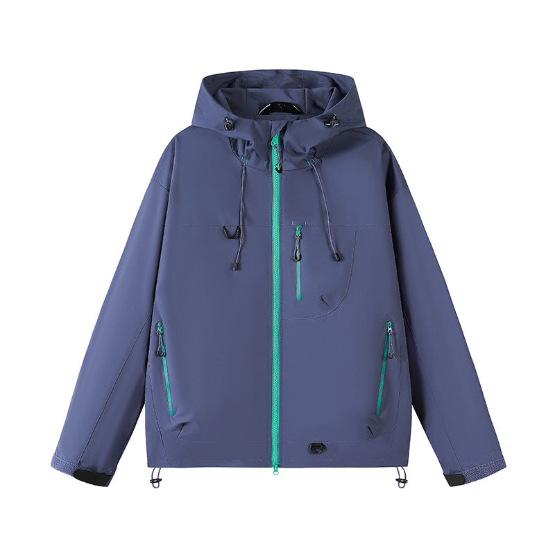 Damen funktionale Wetterjacke mit verstellbarem Kapuzensystem und atmungsaktiven Eigenschaften EB
