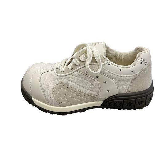 Damen sportliche Sneakers mit atmungsaktiver Oberflächenstruktur und stabiler Sohle EB