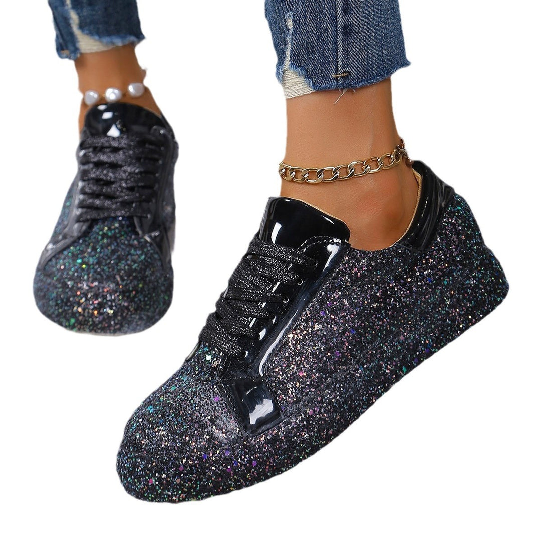 Damen Glitzernde Sneakers mit hohem Komfort und modischem Design EB
