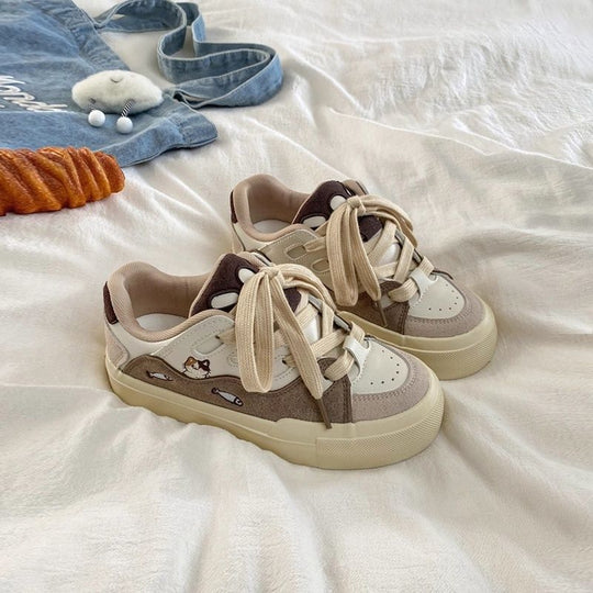 Damen Sportliche Sneaker im lässigen Karomuster mit modernem Design EB
