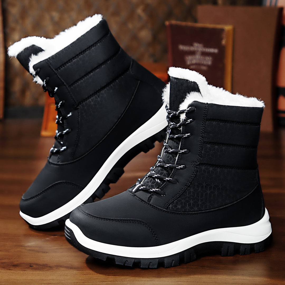 Damen Winterboots mit isolierendem Futter und rutschfester Profilsohle EB