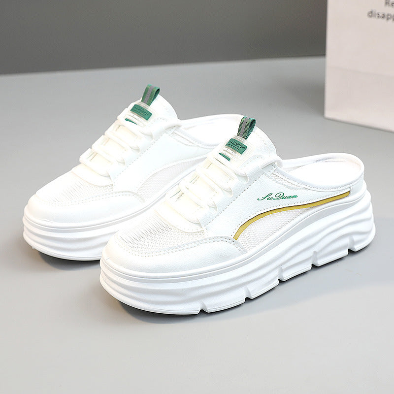 Damen Bequeme Slip-On Sneakers mit dämpfender Sohle und atmungsaktiver Oberfläche EB