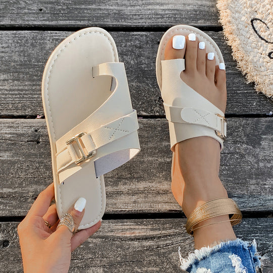 Damen Elegante und komfortable Freizeit-Sandalen mit Verzierung EB