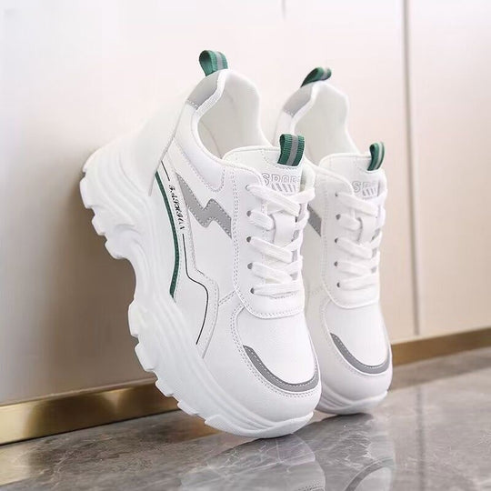 Damen Sportliche Sneakers mit elastischem Obermaterial und gepolsterter Sohle EB