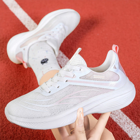 Damen nan atmungsaktiver Lightweight-Laufschuh mit dämpfender Wellen-EVA-Sohle und nahtlosem Mesh-Obermaterial EB