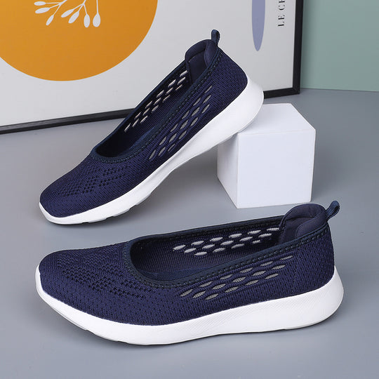 Damen Bequeme und Atmungsaktive Slip-On Sneakers EB