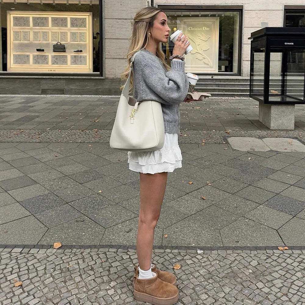 Damen kuscheliger Strickcardigan EB