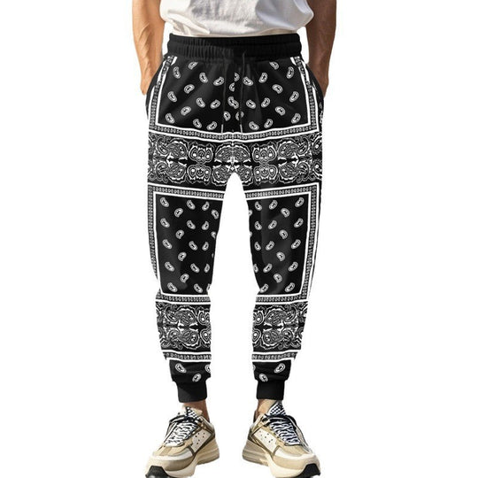 Herren unkomplizierte Jogginghose im Bandana-Stil EB