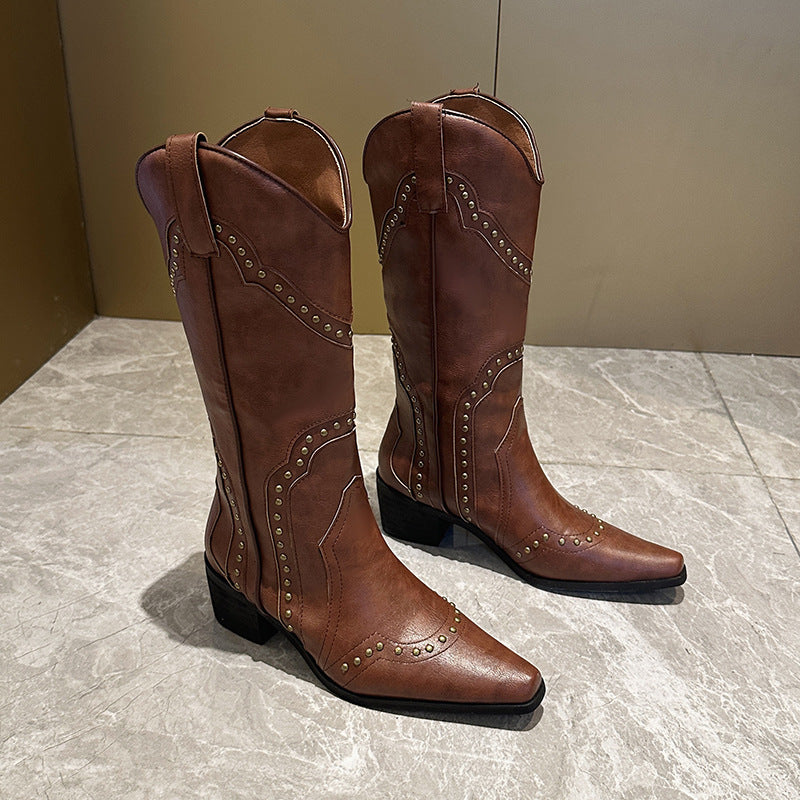Damen Stiefeletten mit Nietenverzierung EB