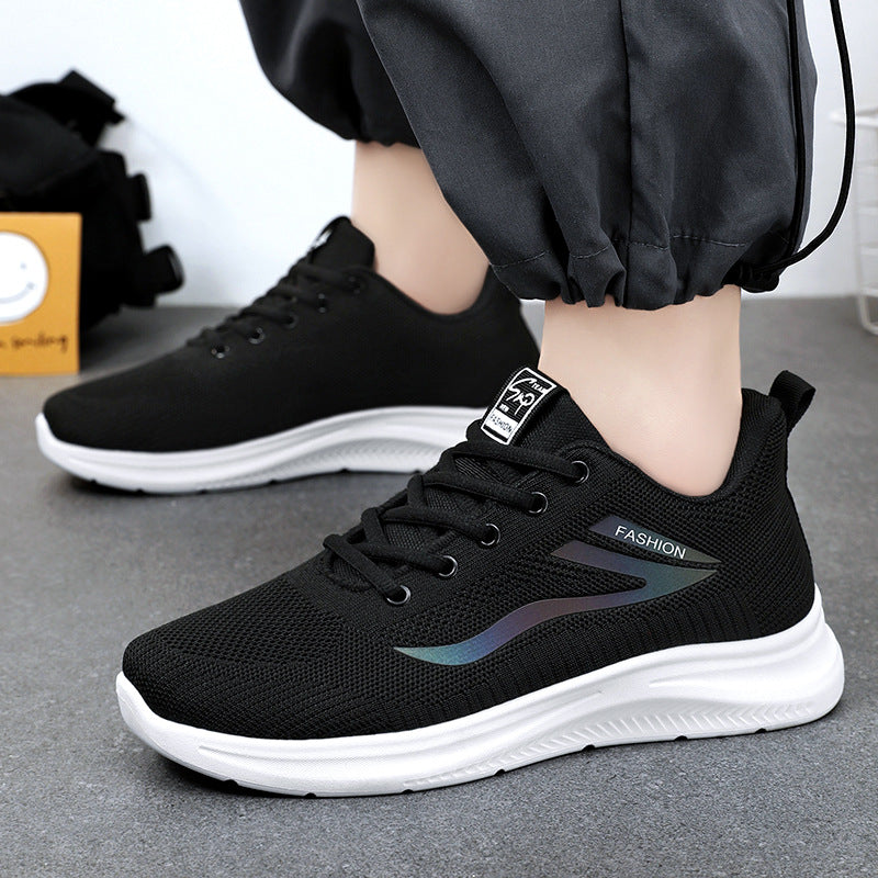 Unisex nan leichte Strickfreizeitsneaker mit gepolsterter Fersenstütze und rutschfester Profilsohle EB