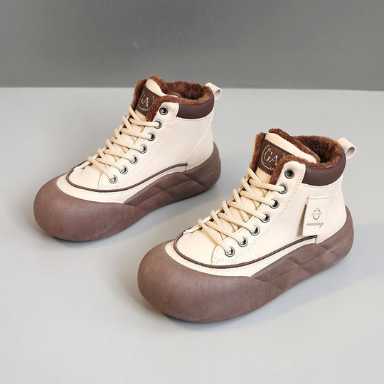 Damen Winterliche Stiefel mit weichem Fleece-Futter und rutschfester Sohle EB