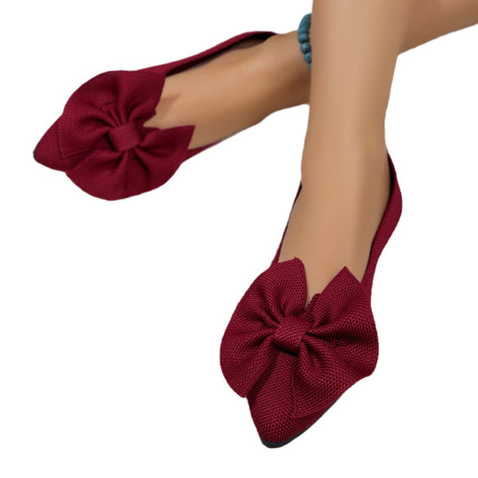 Damen Ballerinas mit dekorativem Schleifendetail und bequemem Fußbett EB