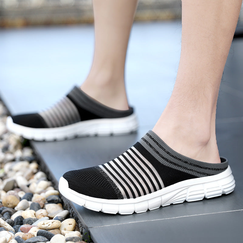 Damen Atmungsaktive Slip-On Sneakers mit elastischem Design und flexibler Sohle EB